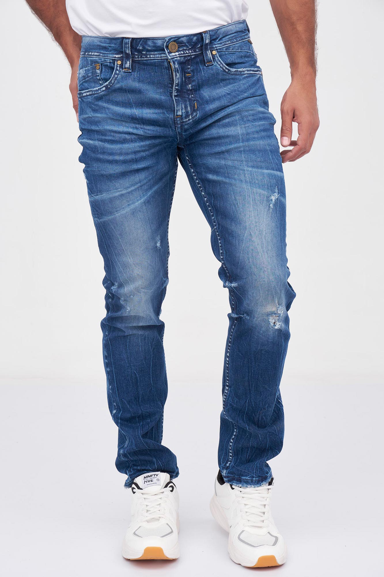 Jean 5 Bolsillos Quest Color Azul Oscuro