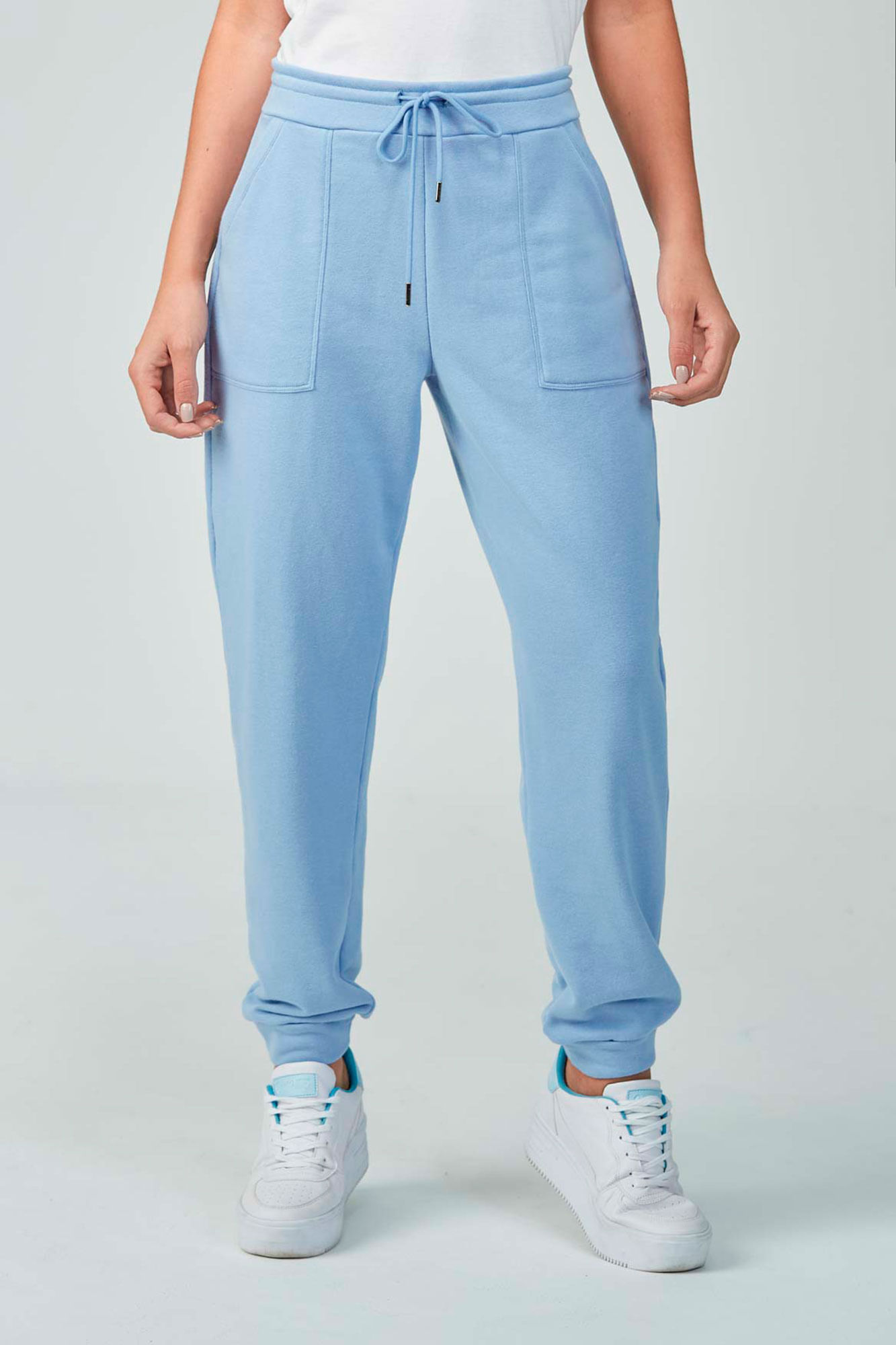 Pantalon Jogg Color Azul niebla Para Mujer