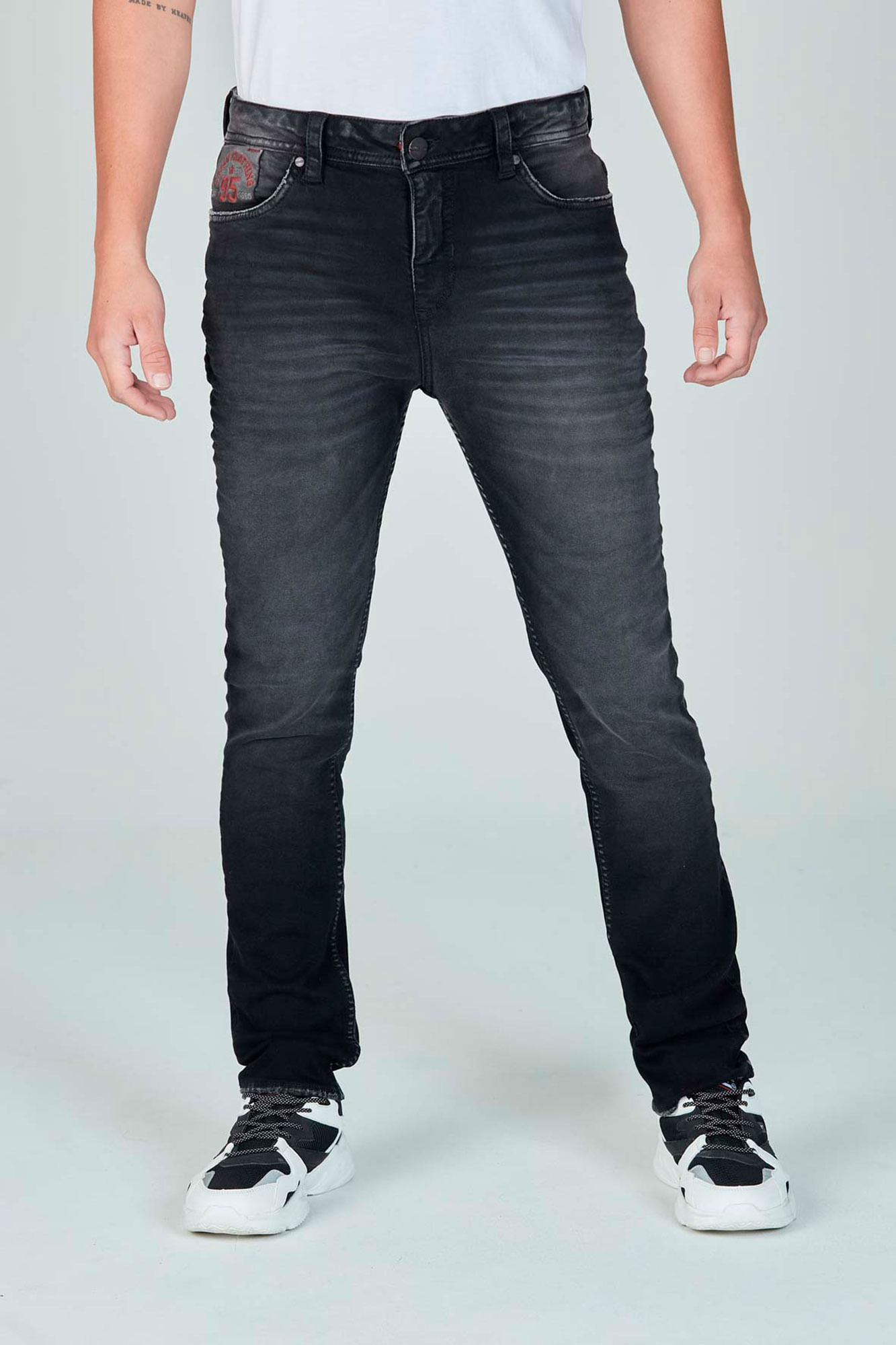 Jean Slim Color Negro Para Hombre