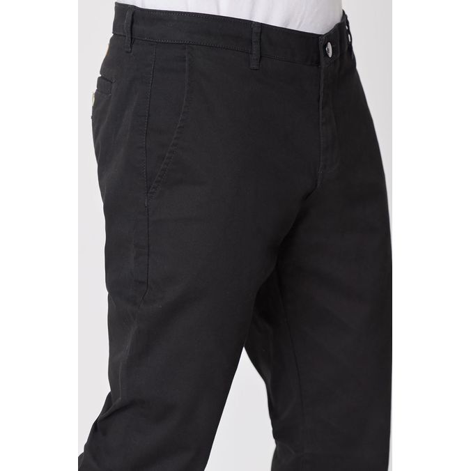 PANTALON CHINO COLOR NEGRO PARA HOMBRE - quest