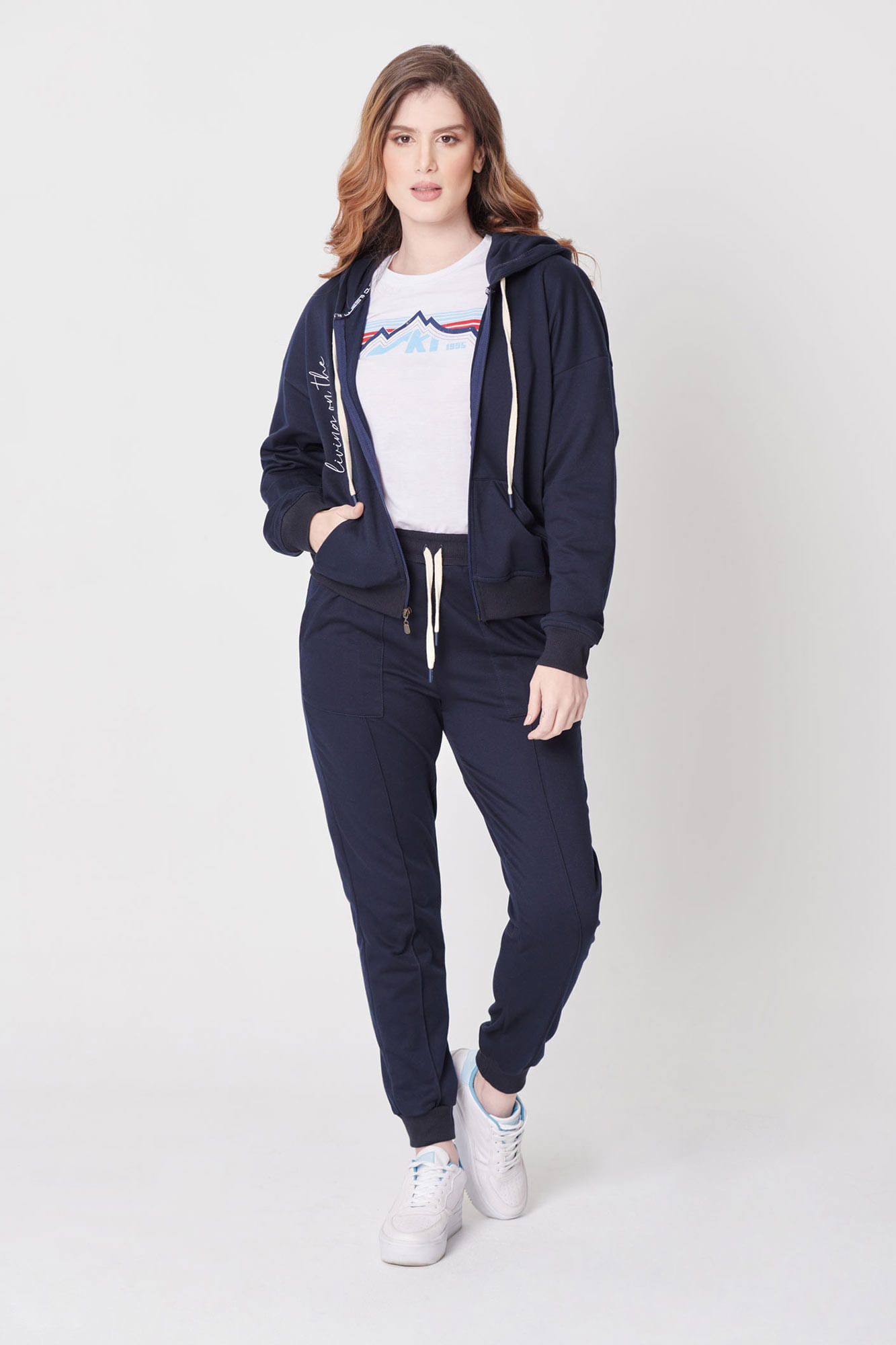 Pantalon Jogg Color Azul Oscuro Para Mujer