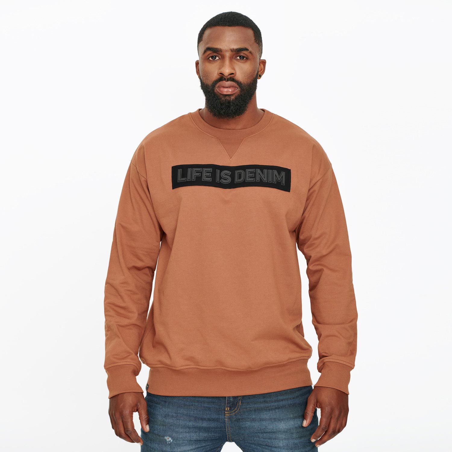 Buzo Cerrado Color Terracota Para Hombre
