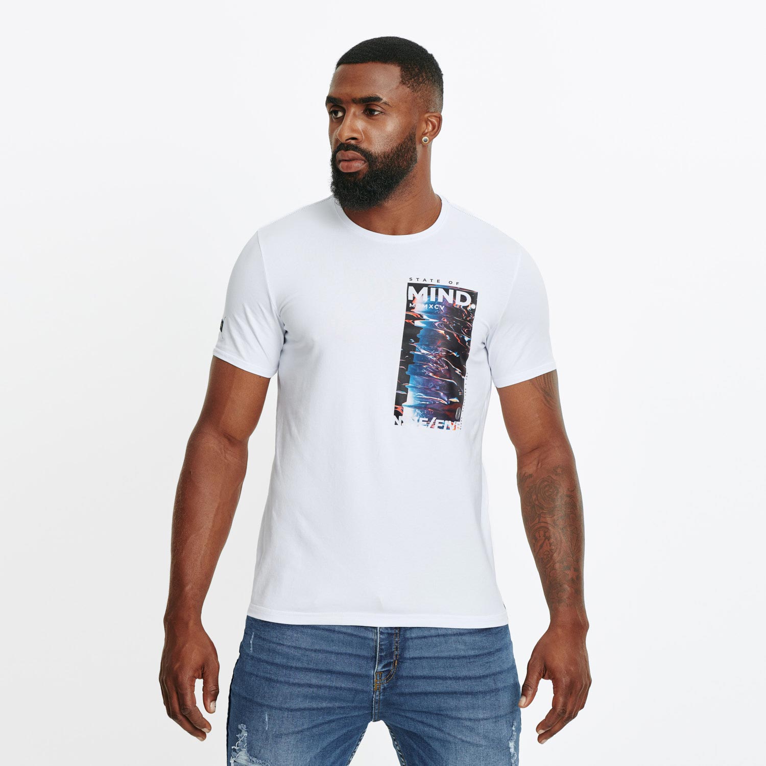 Camiseta Premium Manga Corta Color Blanco Para Hombre