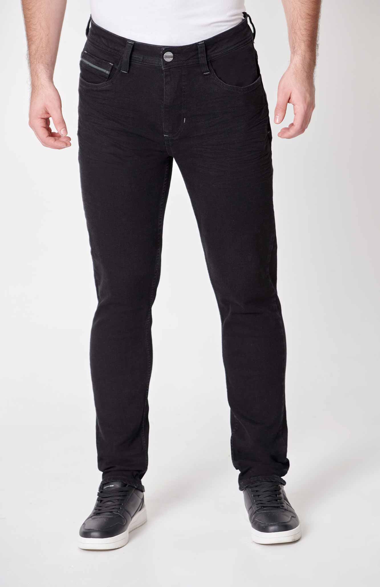 Jean Slim Color Negro Para Hombre