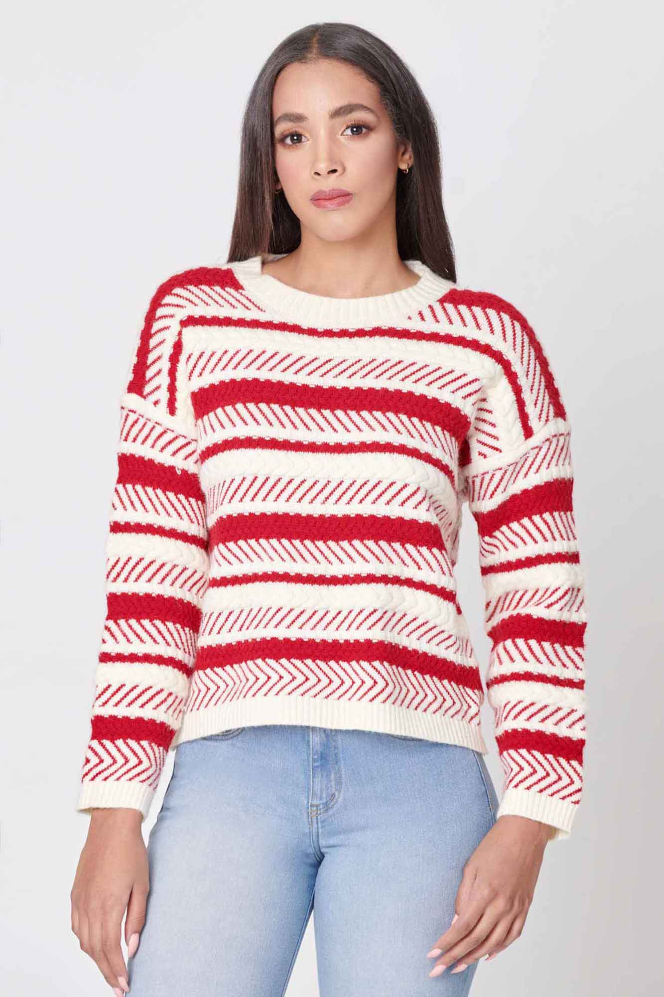 Sweater Cerrado Color Rojo Para Mujer