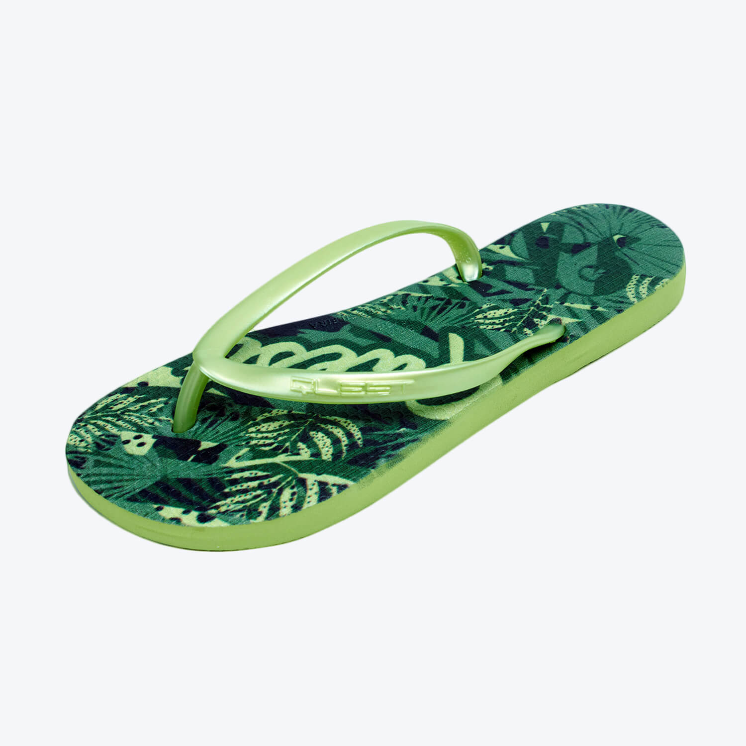Sandalias Tres Puntadas Color Dark Ivy Para Mujer