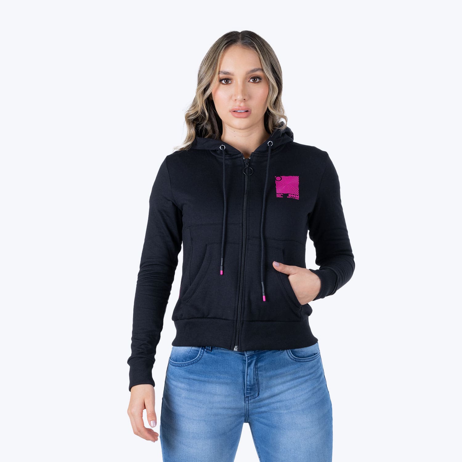 Buzo Abierto Color Negro Para Mujer