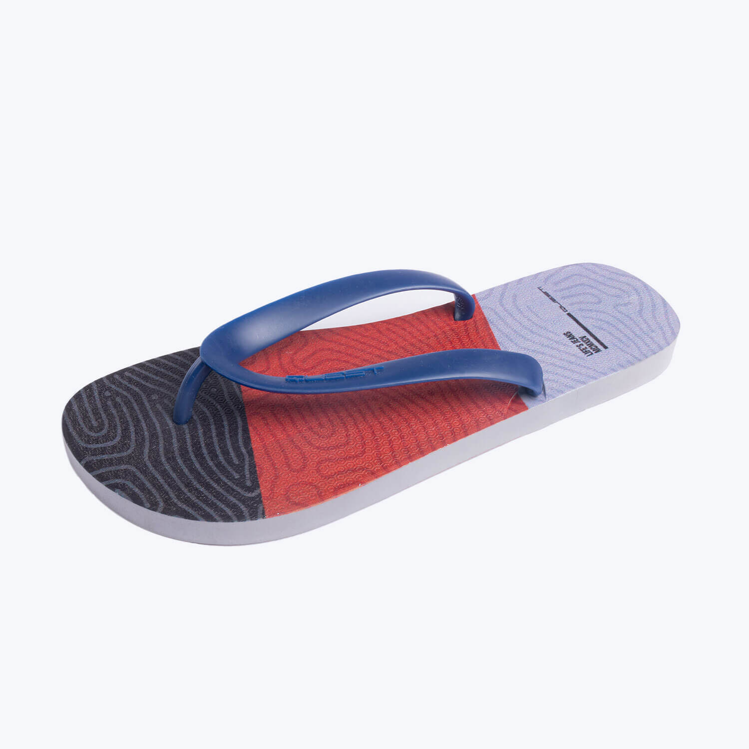 Sandalias Tres Puntadas Color Azul Oscuro Para Hombre