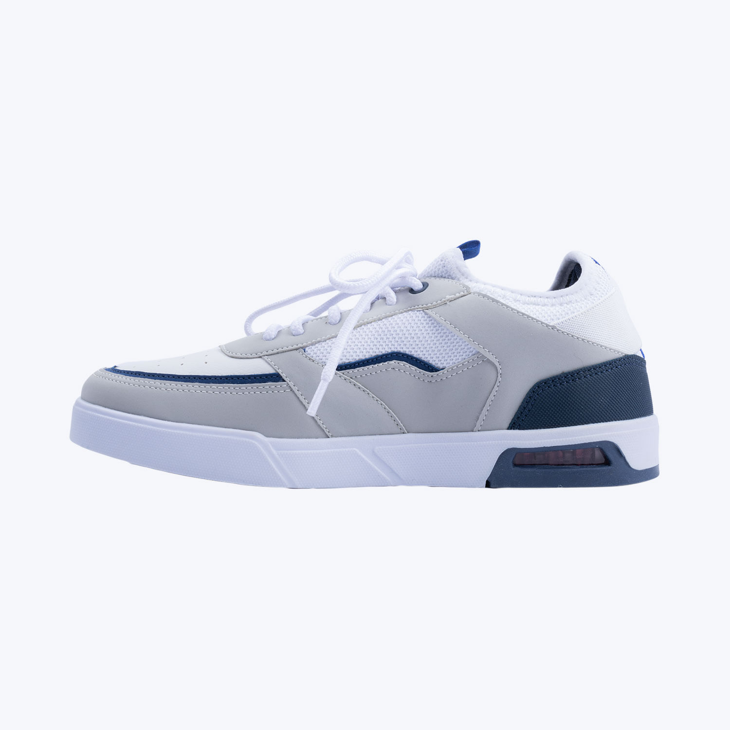 Zapatos Tenis Color Gris Claro Para Hombre