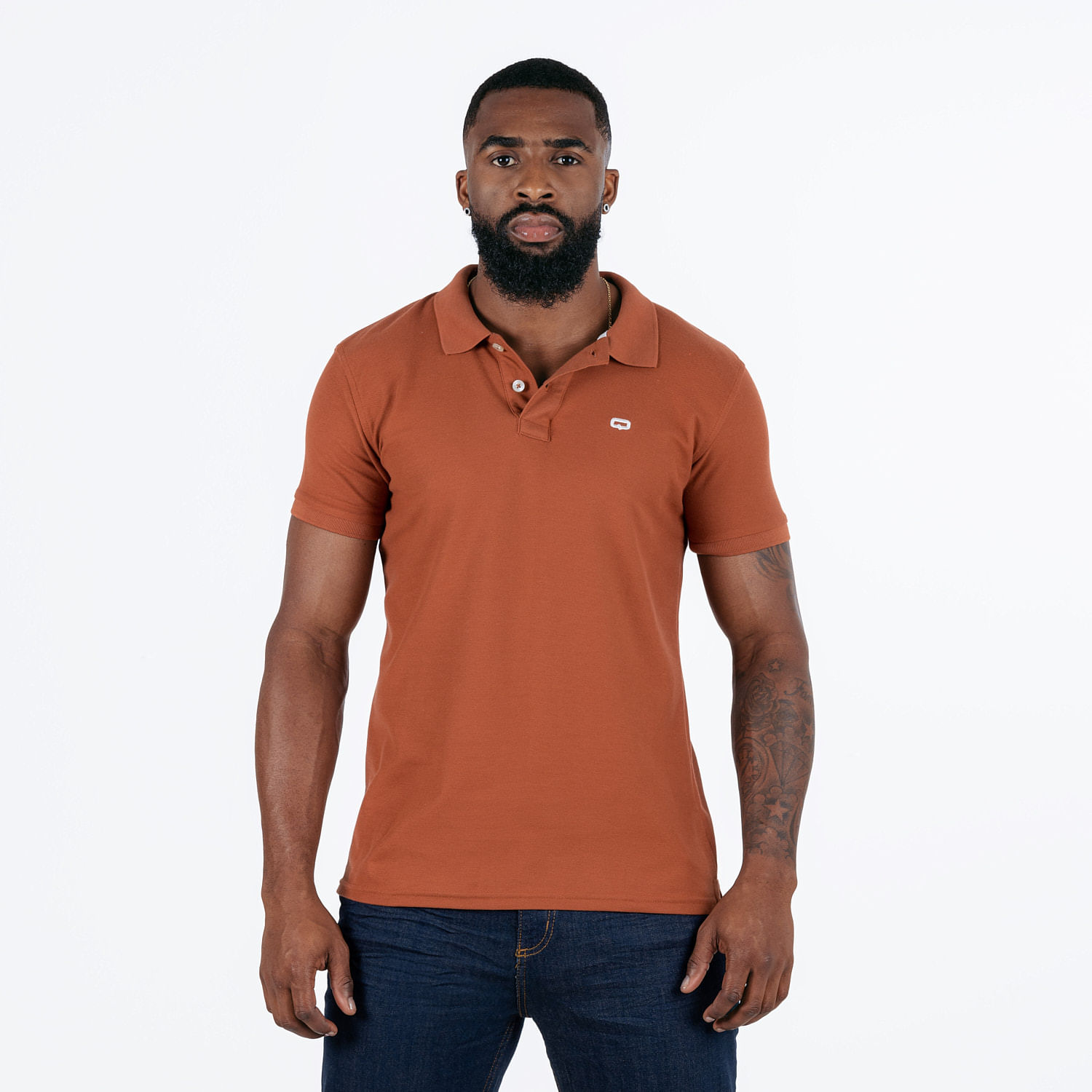 Polo Slim Color Ginger Bread Para Hombre
