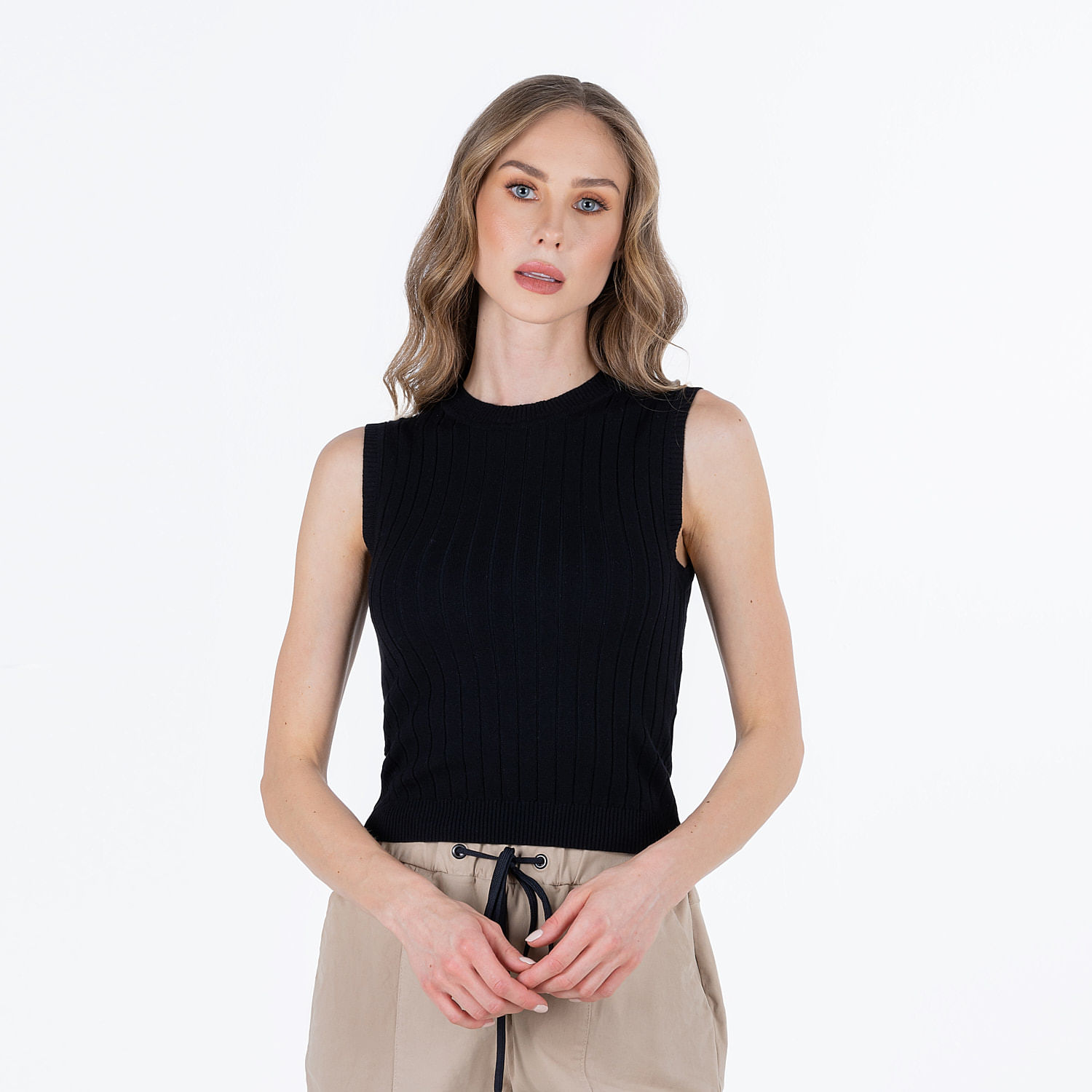 Blusa Manga Sisa Color Negro Para Mujer