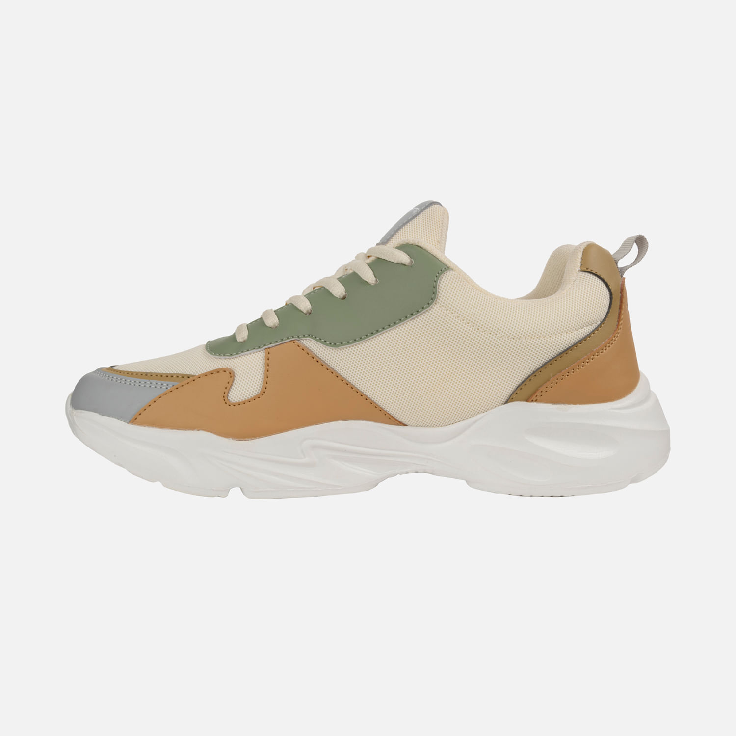 Zapatos Deportivo Color Blanco Blanco Para Hombre