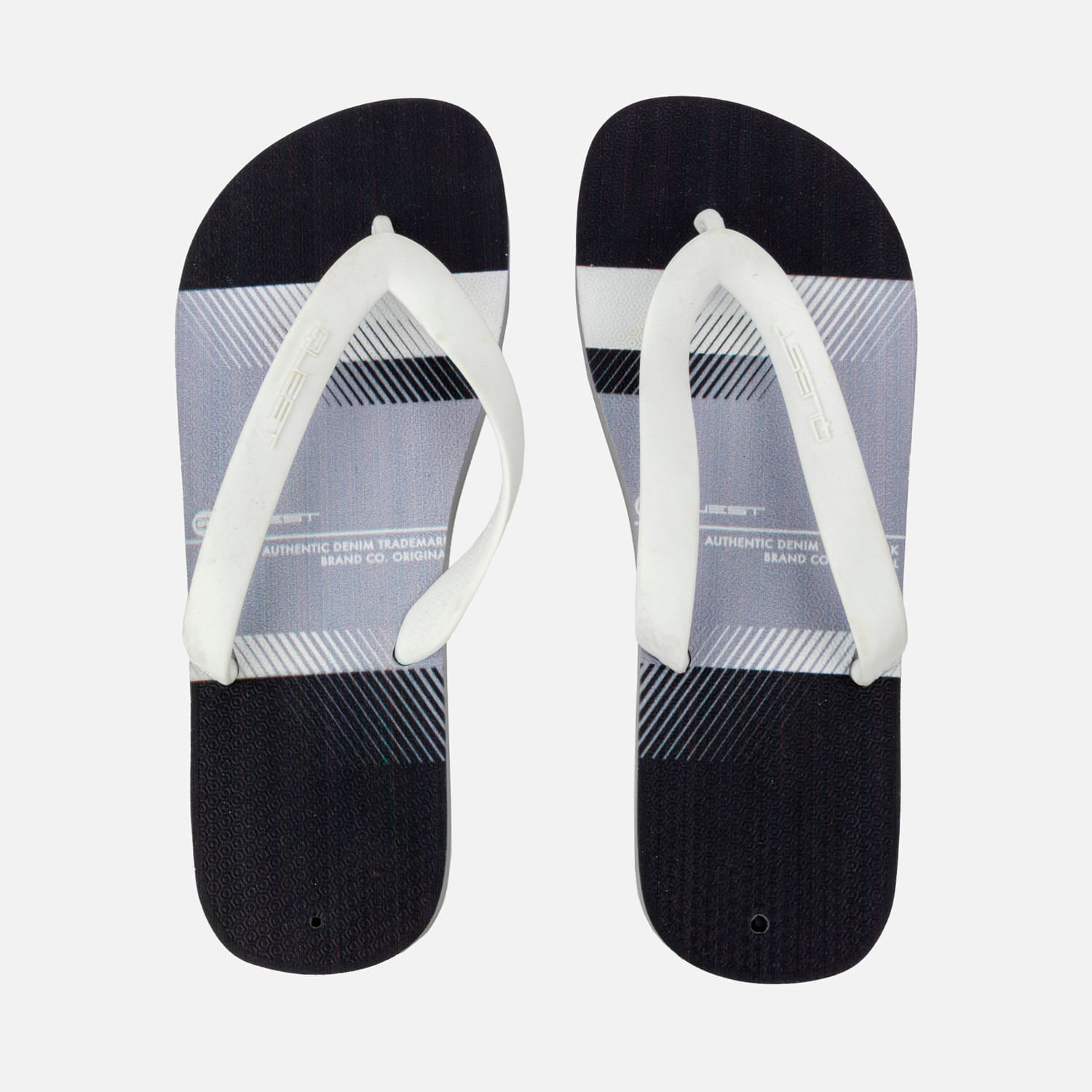 Sandalias Tres Puntadas Color Gris Claro Para Hombre