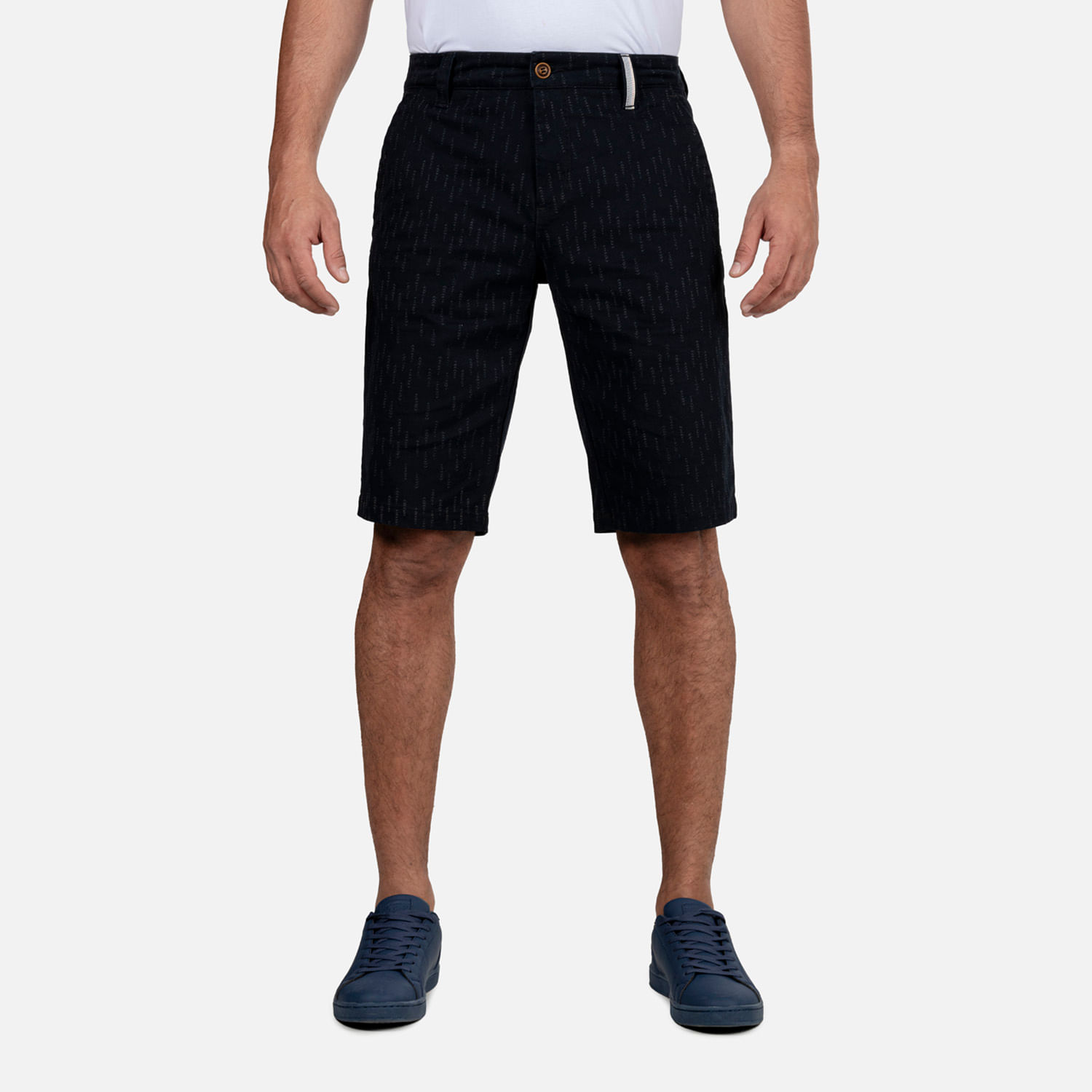 Bermuda Tipo Chino Color Azul Oscuro Para Hombre