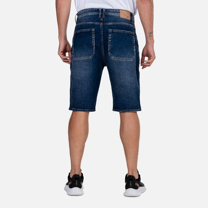 Bermuda De Jean Short Para Hombre Azul Oscuro