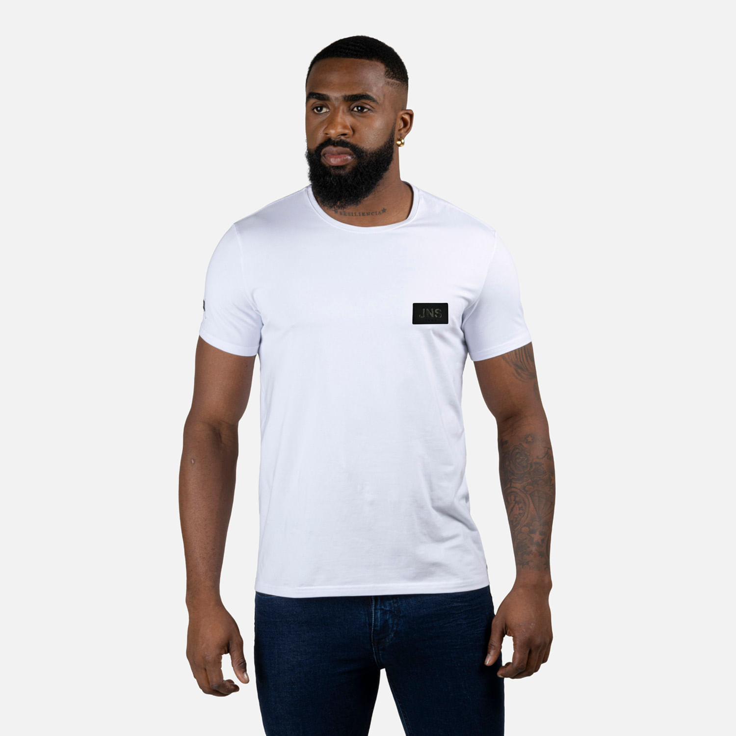 Camiseta Premium Manga Corta Color Blanco Para Hombre