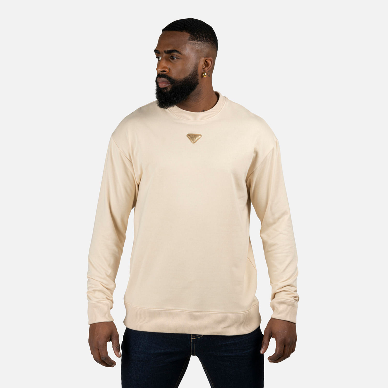 Buzo Cerrado Color Beige Medio Para Hombre