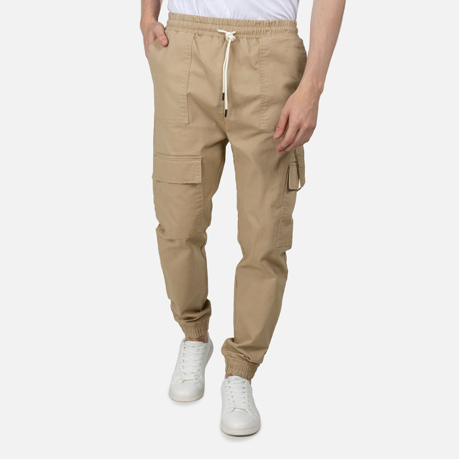 Pantalon Cargo Color Beige Para Hombre