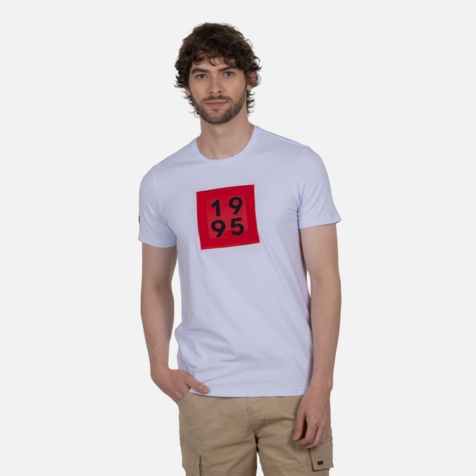 Camiseta Premium Manga Corta Color Blanco Para Hombre