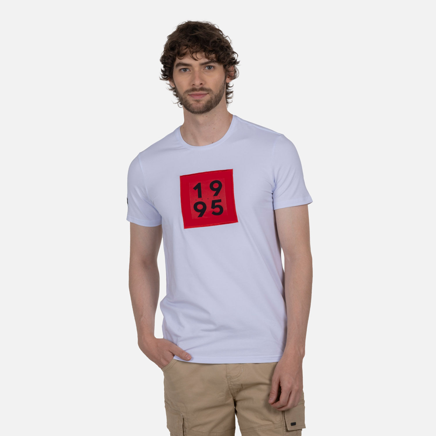Camiseta Premium Manga Corta Color Blanco Para Hombre