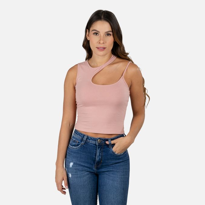 Blusa Manga Sisa Color Palo De Rosa Para Mujer