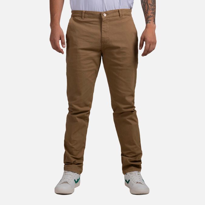 Pantalon Chino Color Kaki Para Hombre