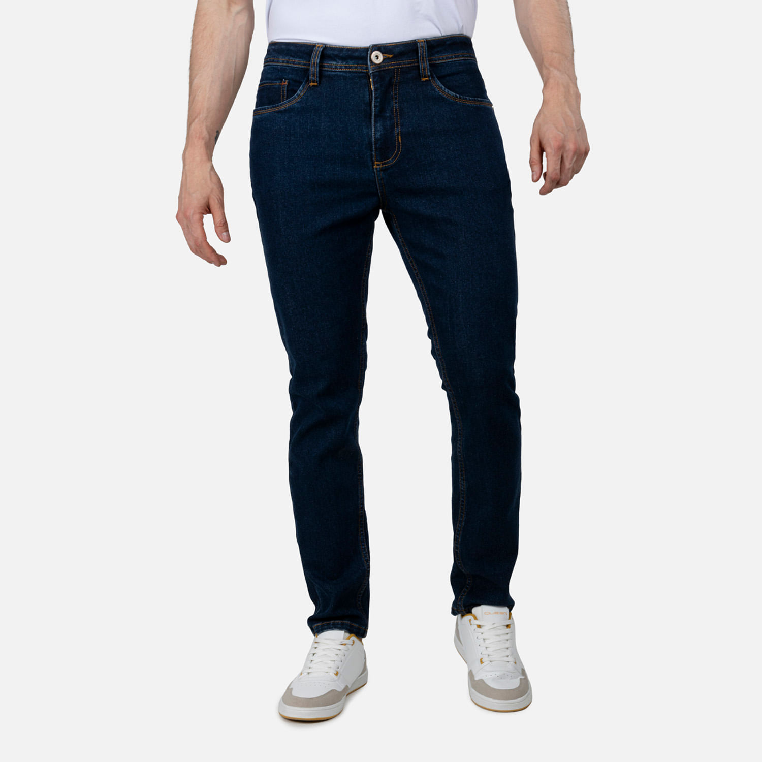 Jean Slim Color Azul Industry Para Hombre