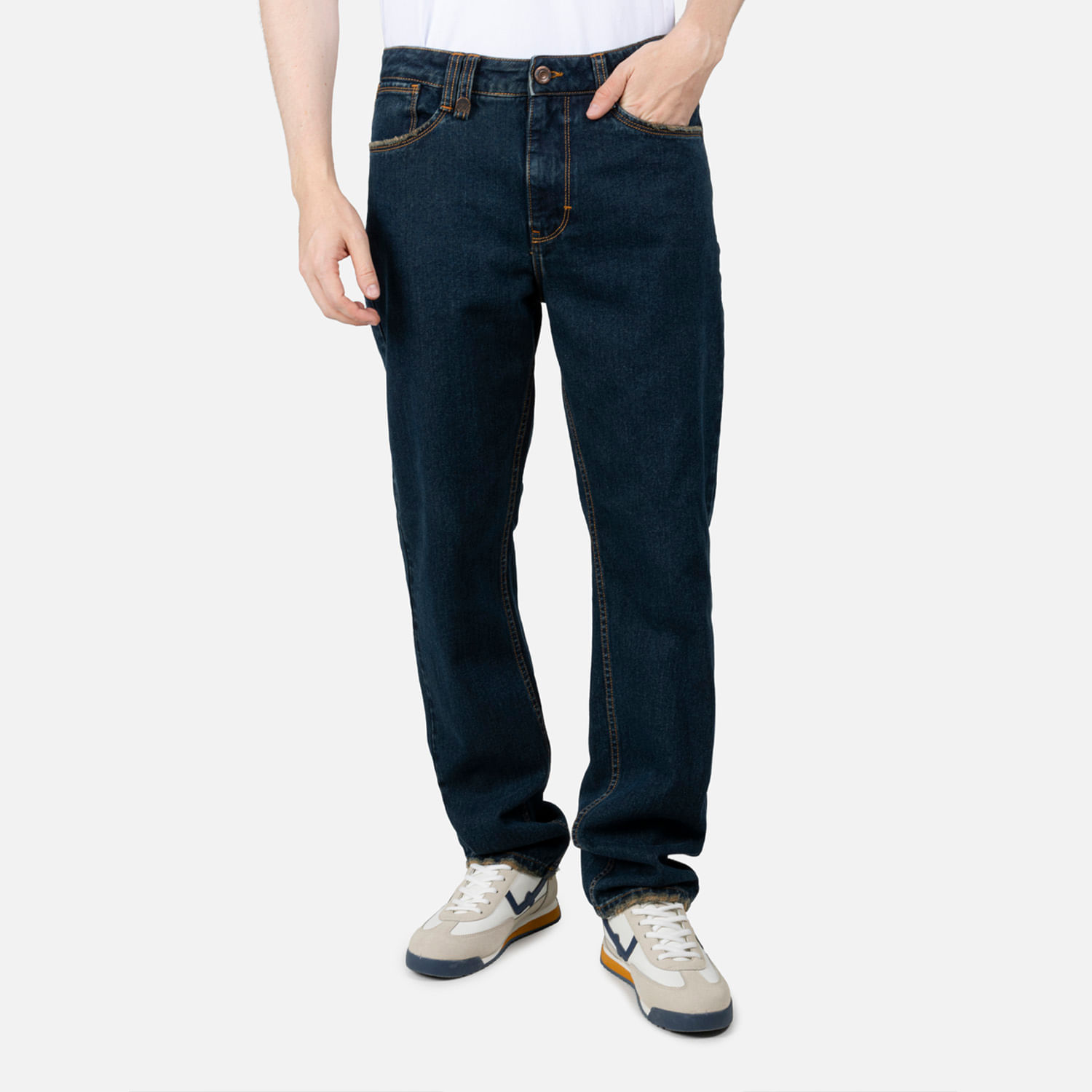 Jean Regular Color Azul Industry Para Hombre
