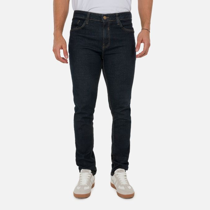 Jean Slim Color Azul Industry Para Hombre