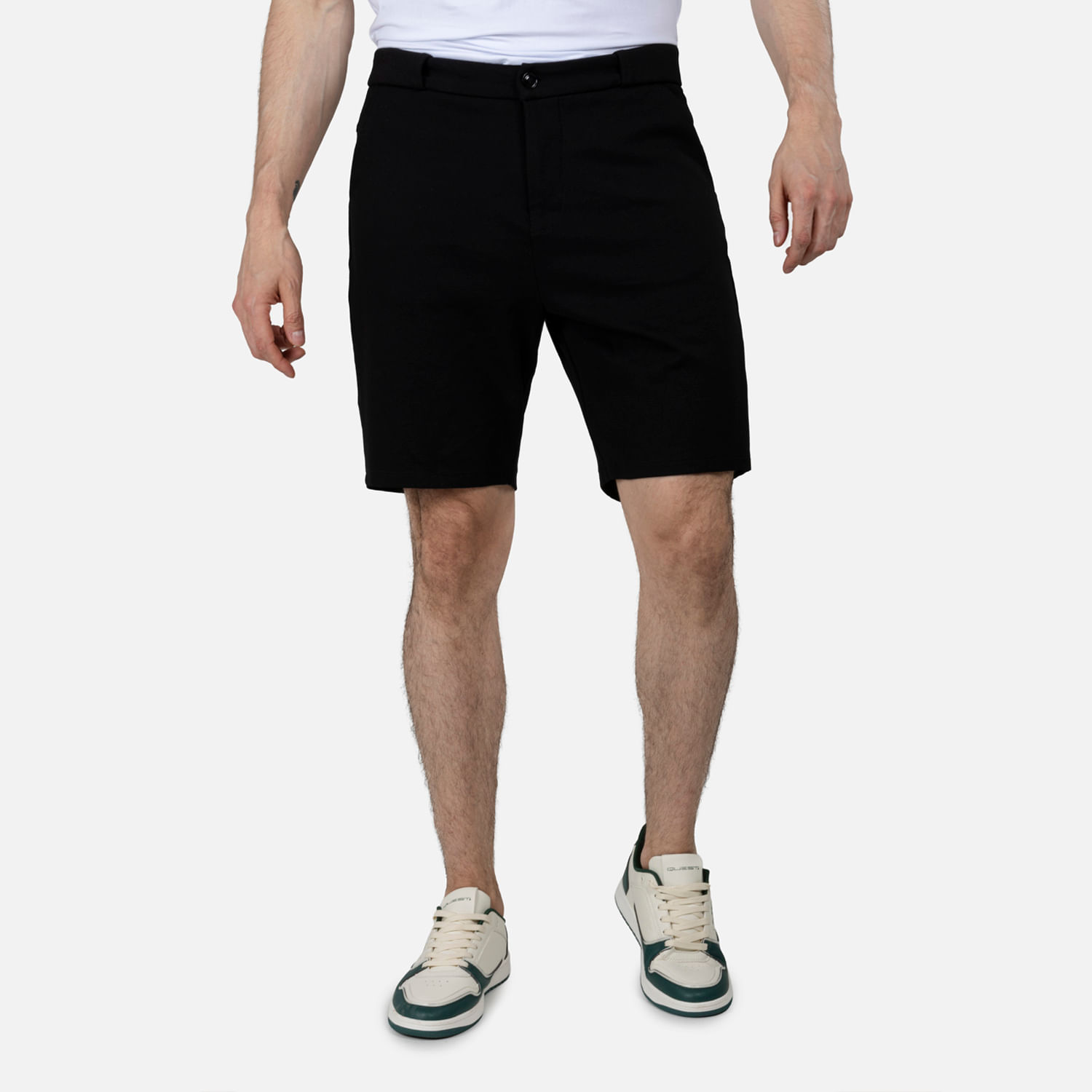 Bermuda Tipo Chino Color Negro Para Hombre