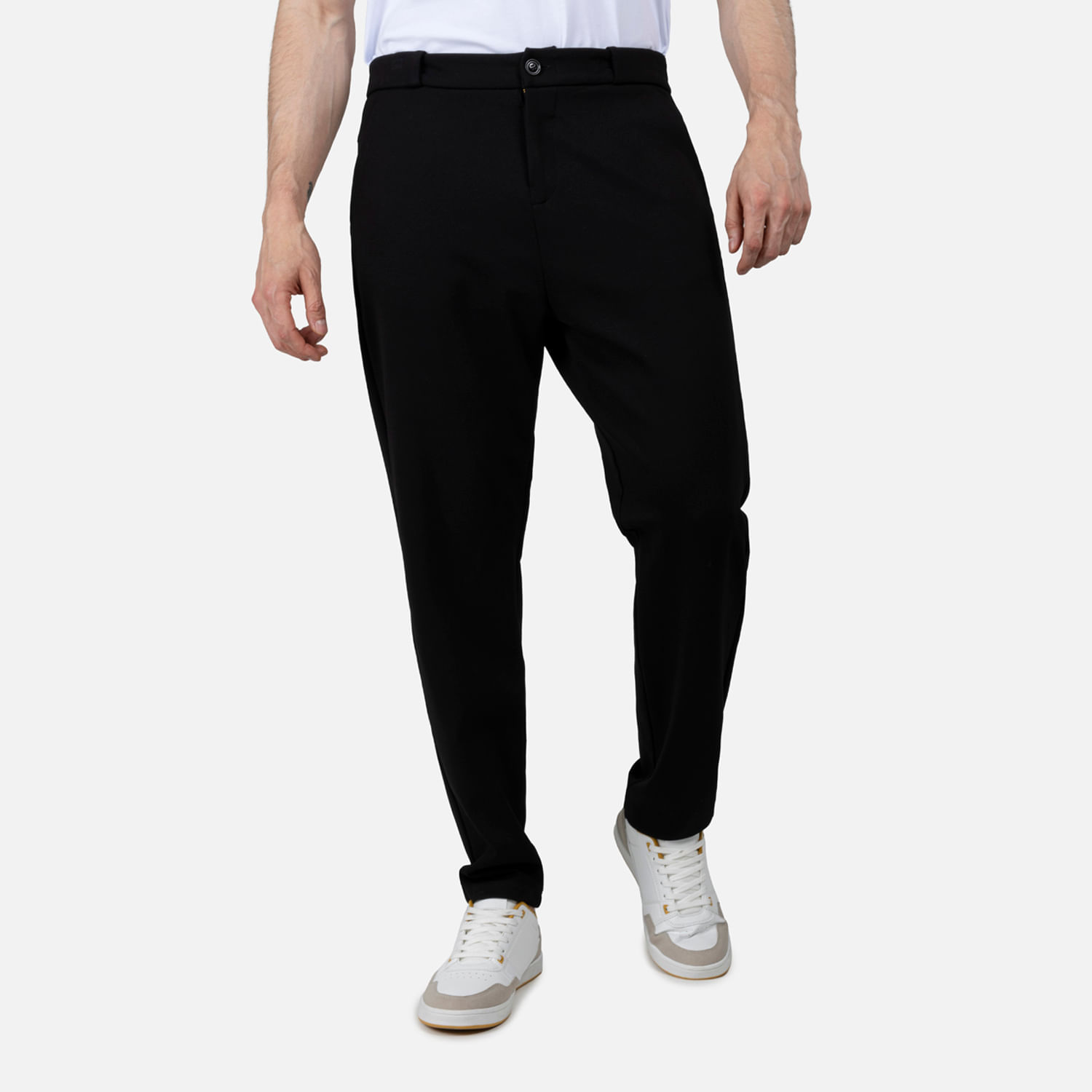 Pantalon Tipo Chino Color Negro Para Hombre