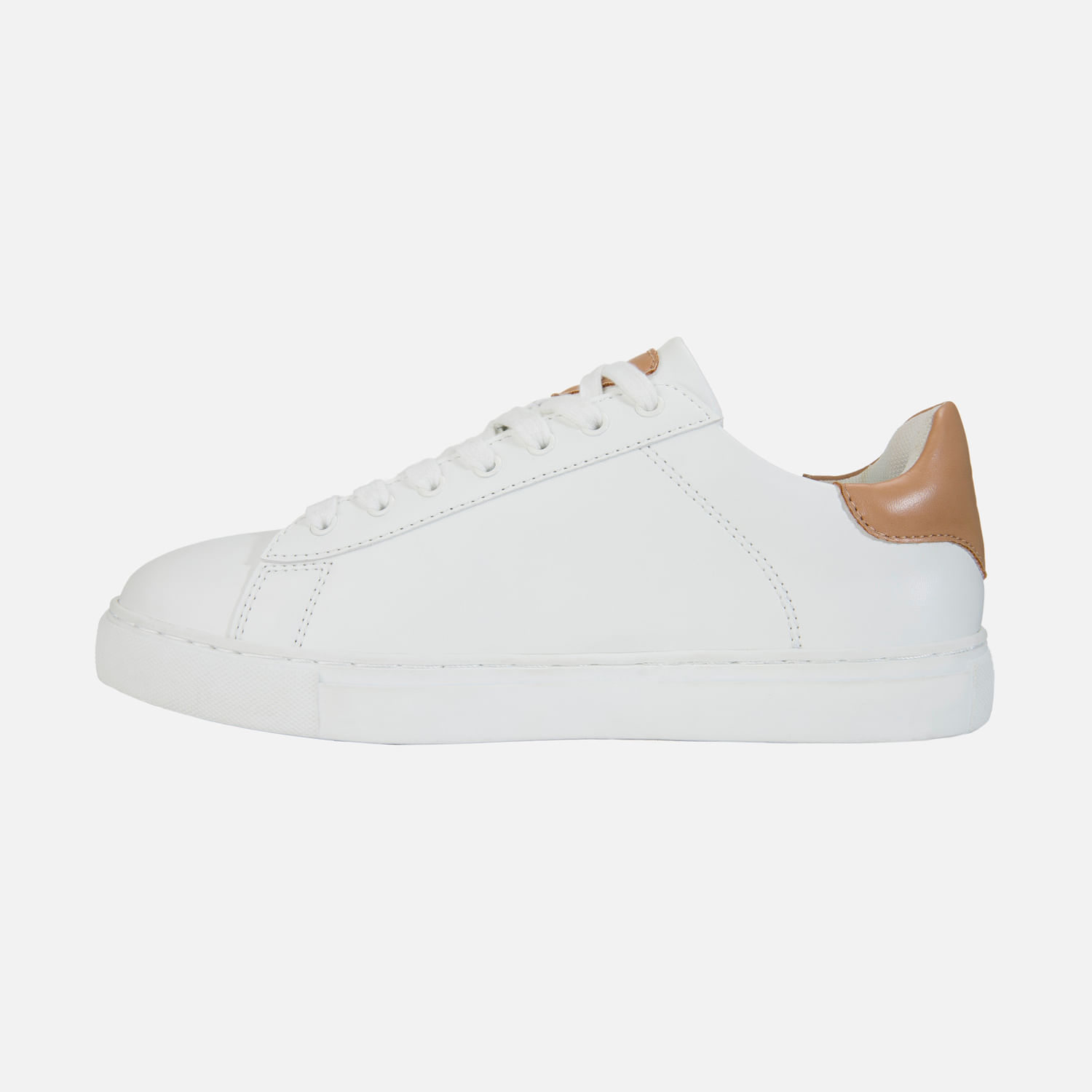 Zapatos Tenis Color Blanco Blanco Para Mujer