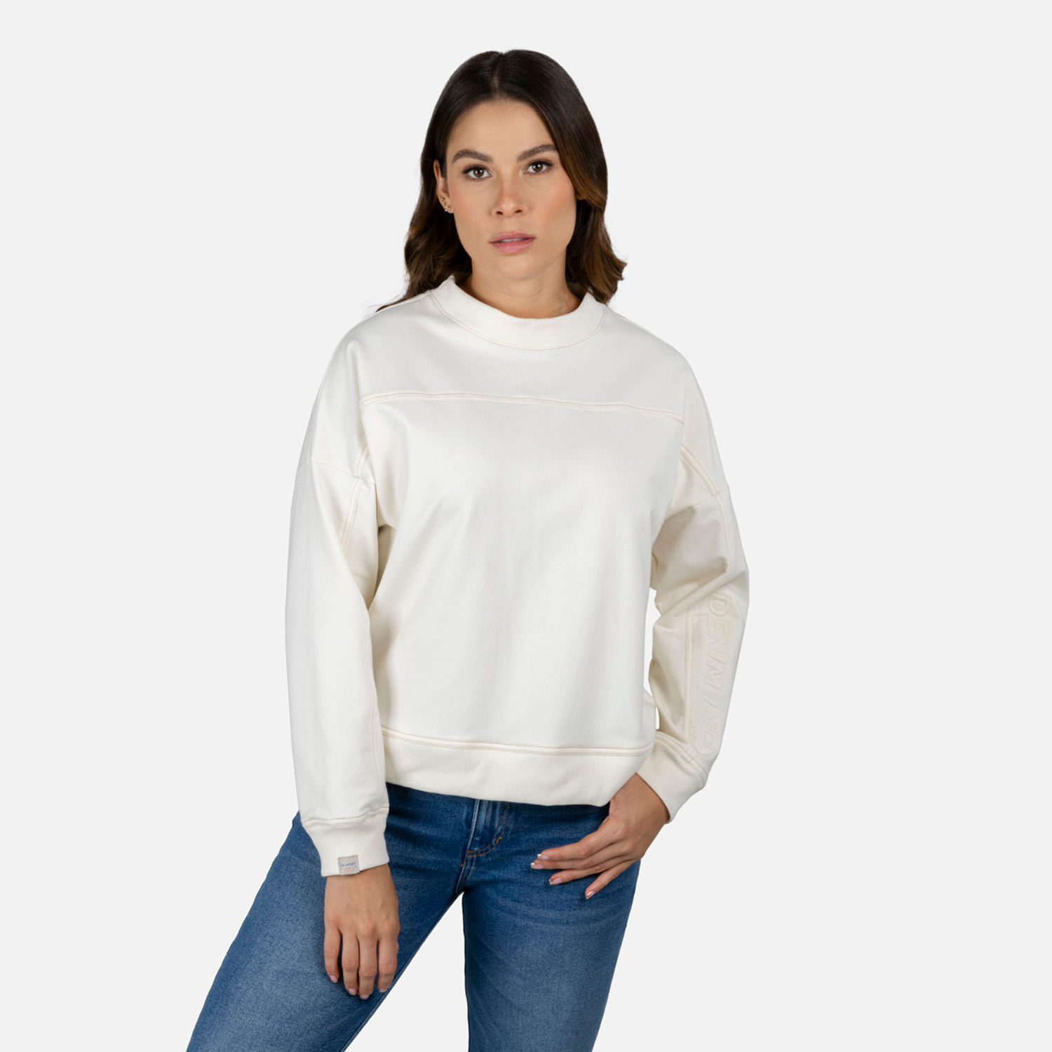 Buzo Cerrado Color Ivory Para Mujer