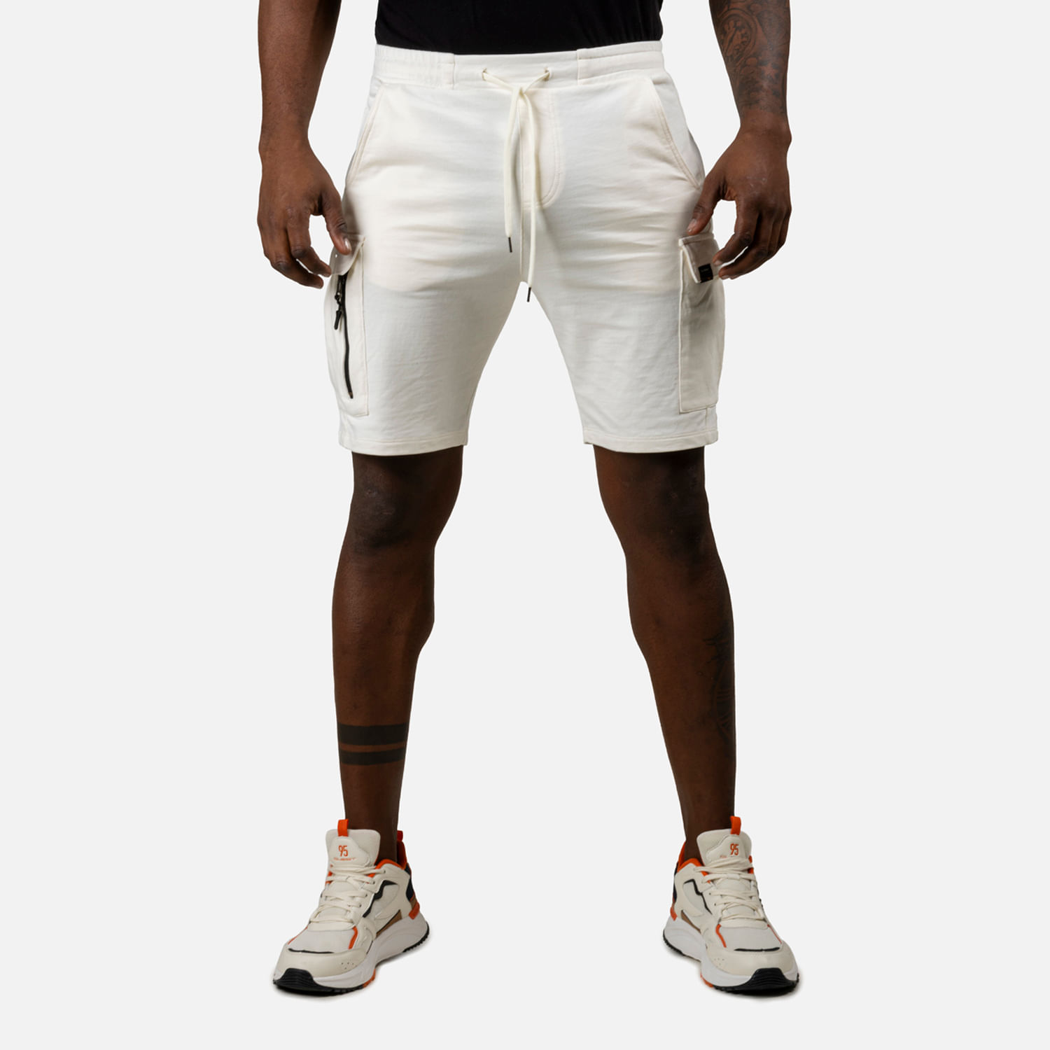 Bermuda Cargo Color Ivory Para Hombre