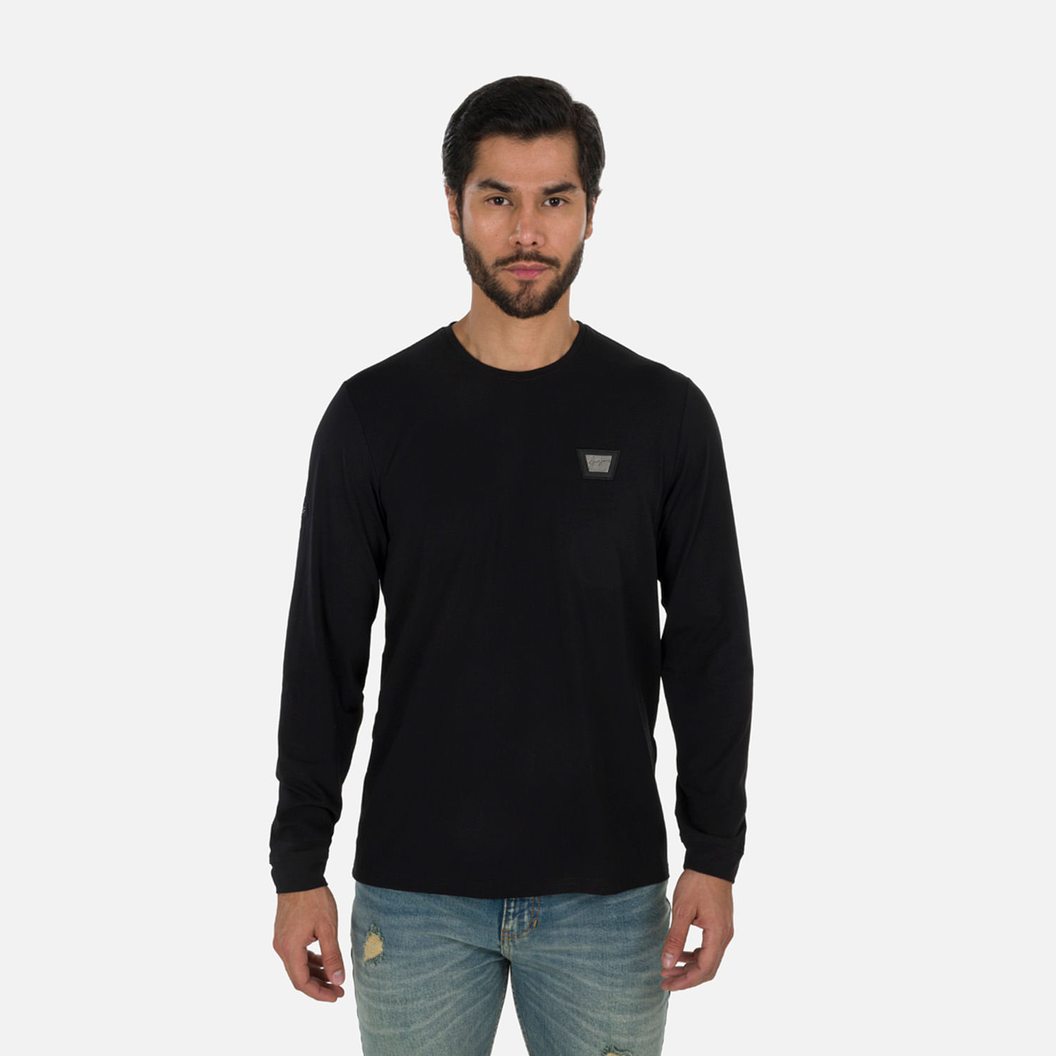 Camiseta Premium Manga Corta Color Negro Para Hombre