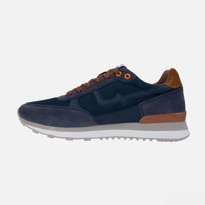 Zapatos Casual Formal Color Azul Oscuro Para Hombre