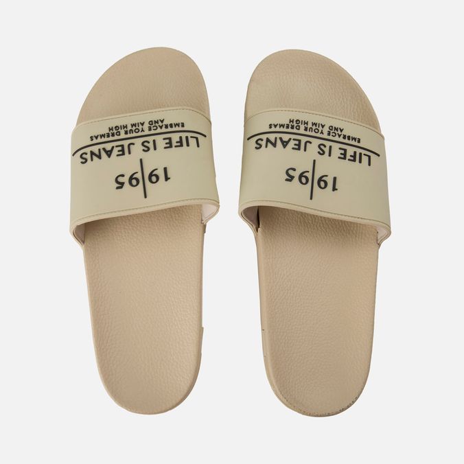 Sandalias Tipo Pala Color Arena Para Hombre