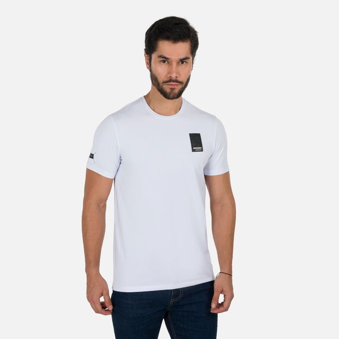 Camiseta Premium Manga Corta Color Blanco Para Hombre