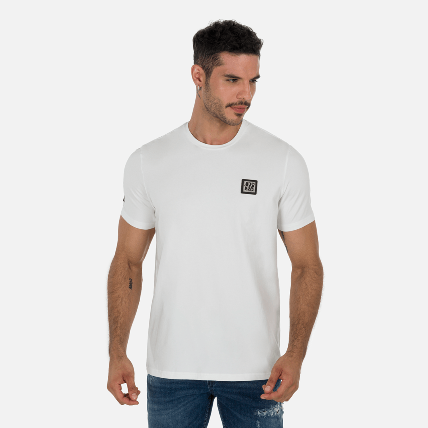 Camiseta Premium Manga Corta Color Ivory Para Hombre