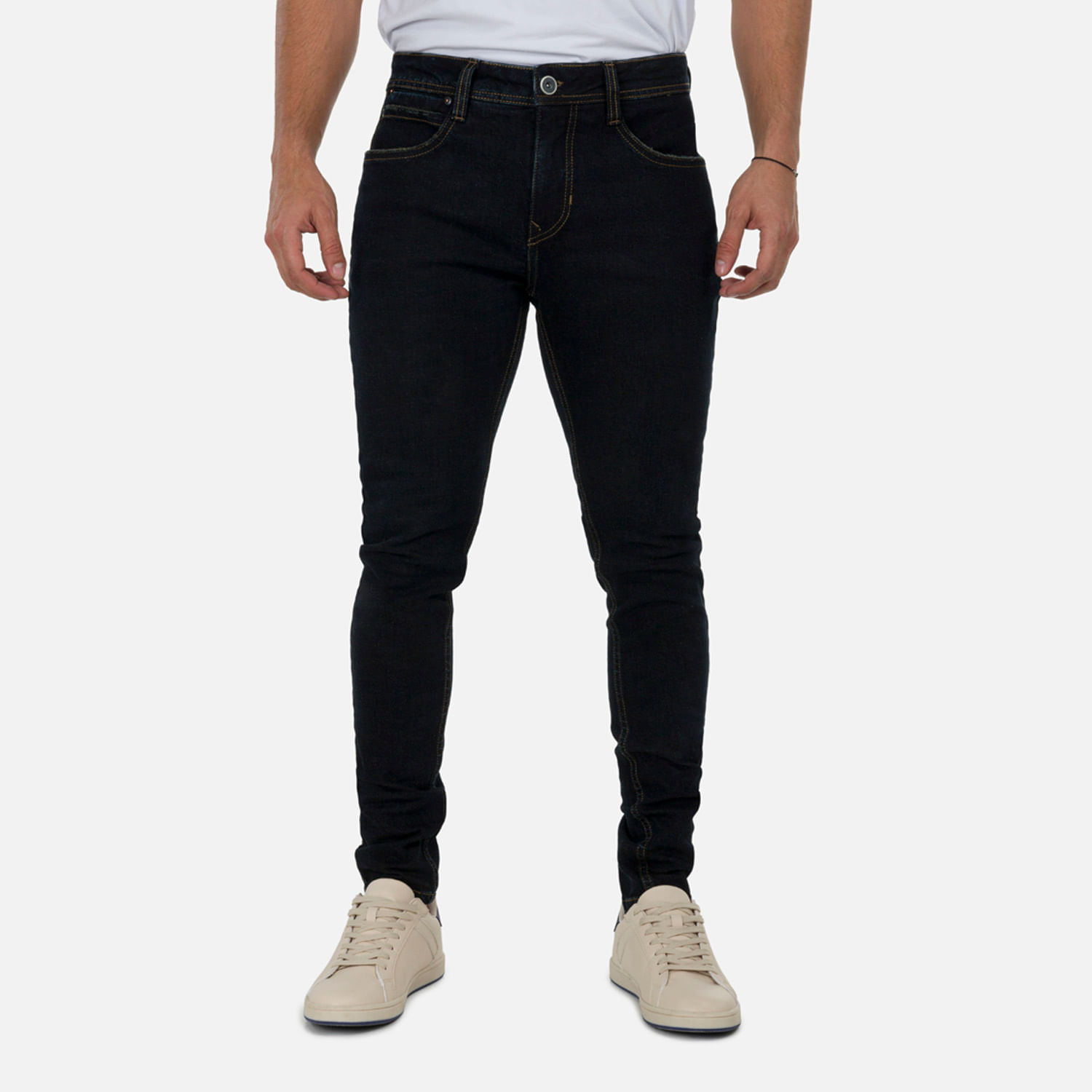 Jean Skinny Color Azul Industry Para Hombre