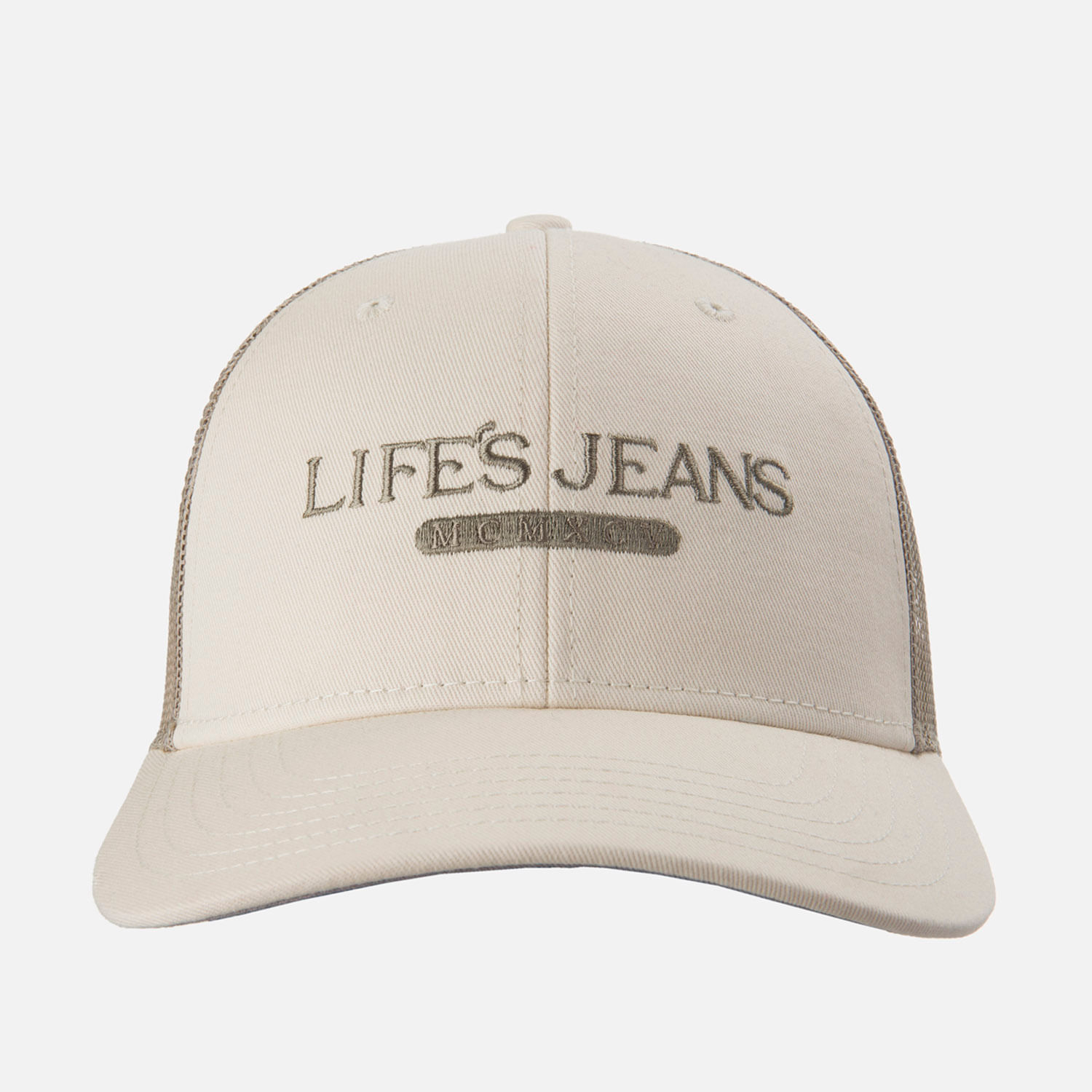 Gorra Camionera Color Ivory Marfil Para Hombre