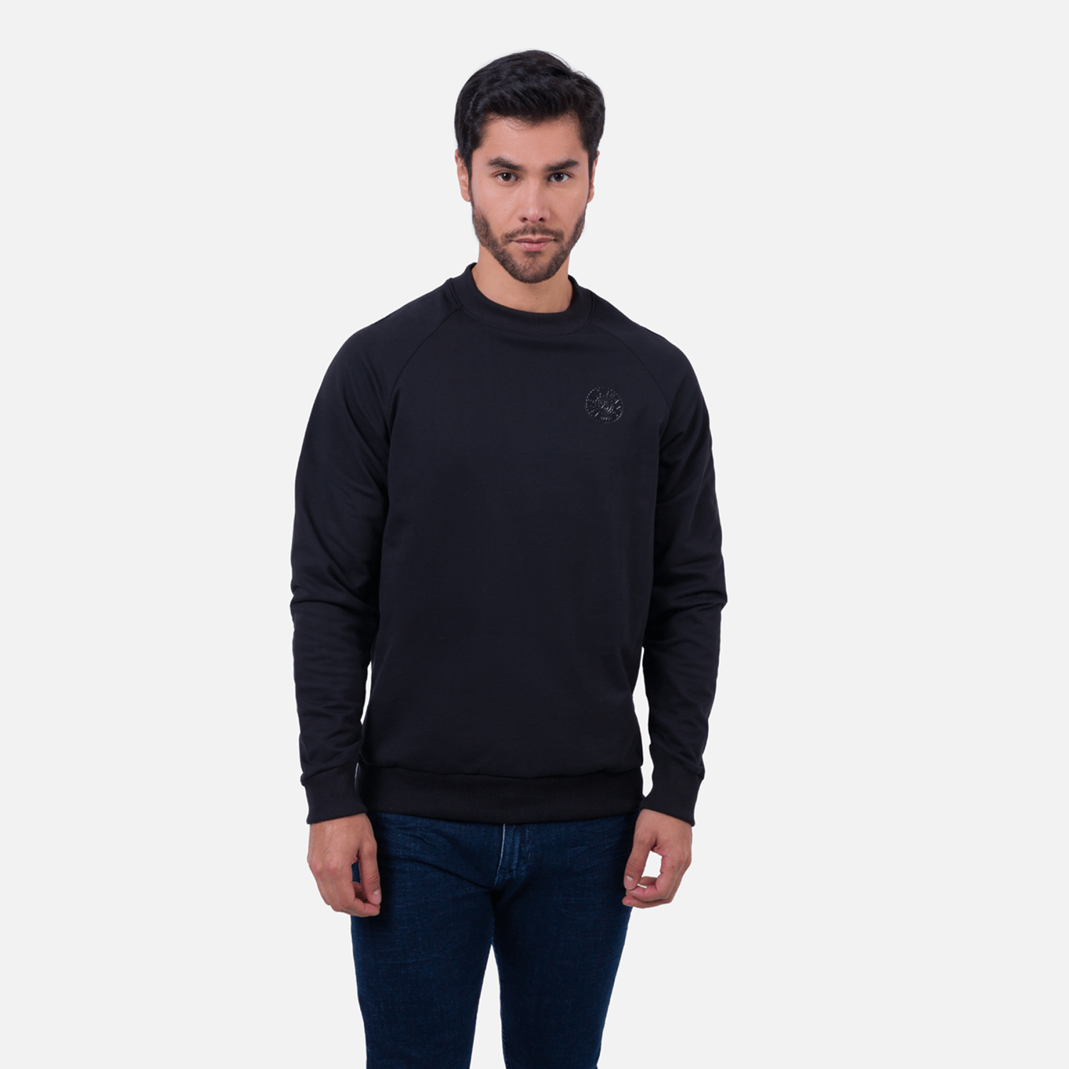 Buzo Cerrado Color Negro Para Hombre