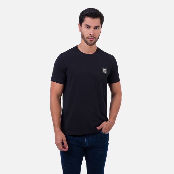 Camiseta Premium Manga Corta Color Negro Para Hombre