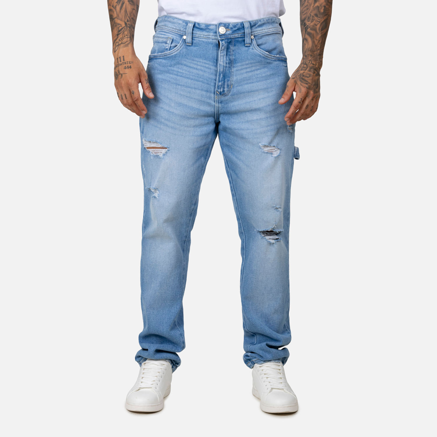 Jean Regular Color Azul Claro Para Hombre