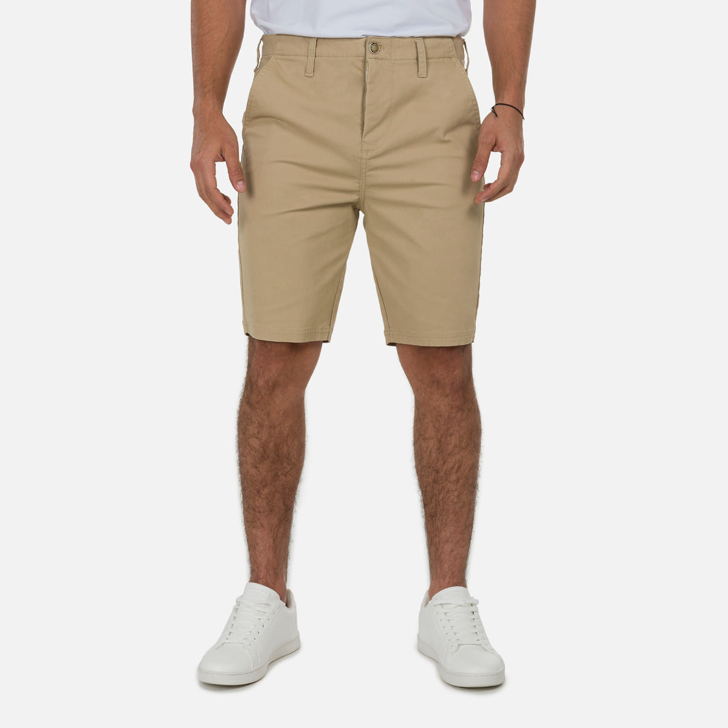 Bermuda Tipo Chino Color Beige Para Hombre