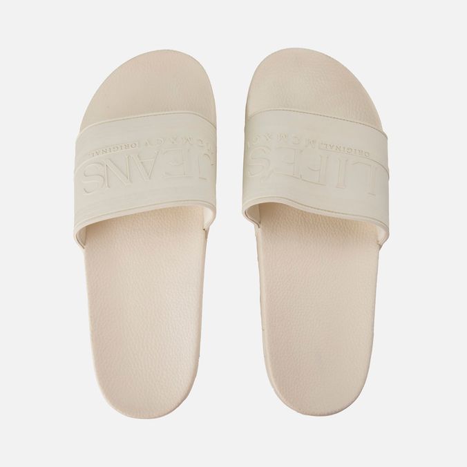Sandalias Tipo Pala Color Ivory Marfil Para Hombre