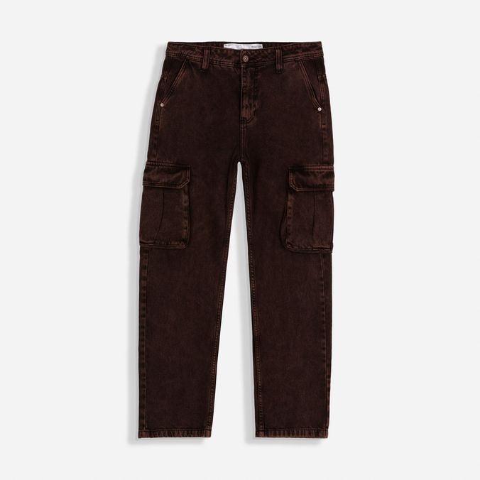 Jean Loose Color Café Para Hombre