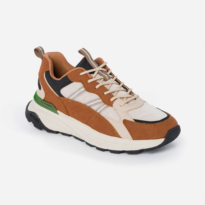 Zapatos Deportivo Color Camel Para Hombre