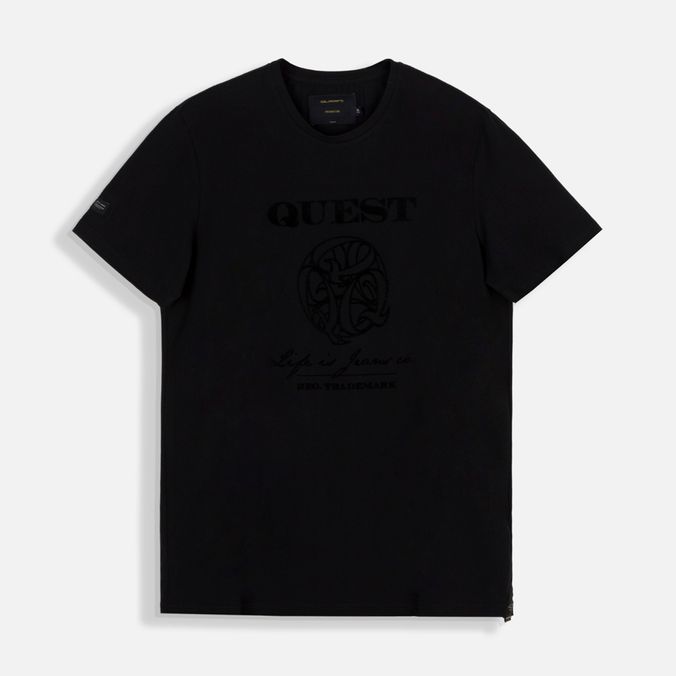 Camiseta Premium Manga Corta Color Negro Para Hombre