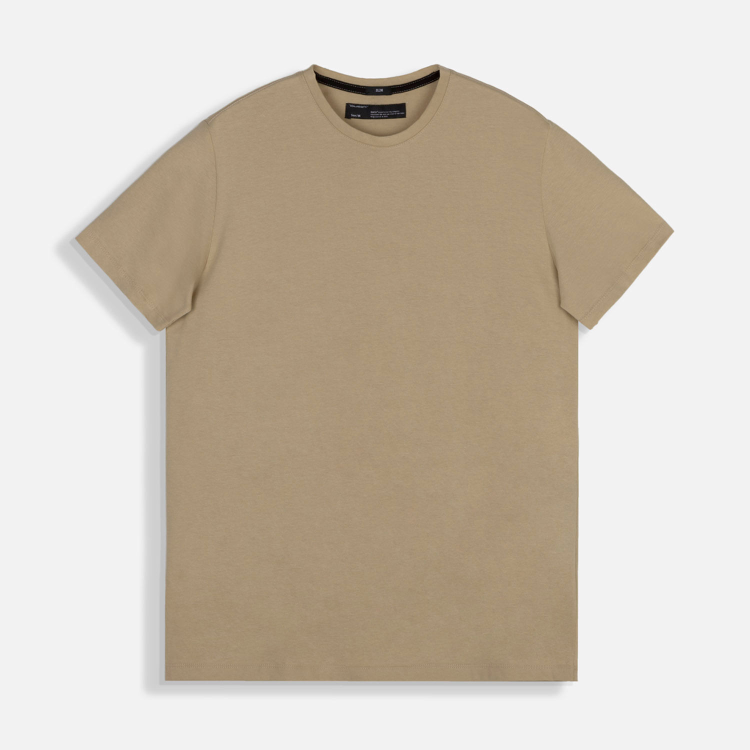 Camiseta Estampado Localizado Color Beige Medio Para Hombre